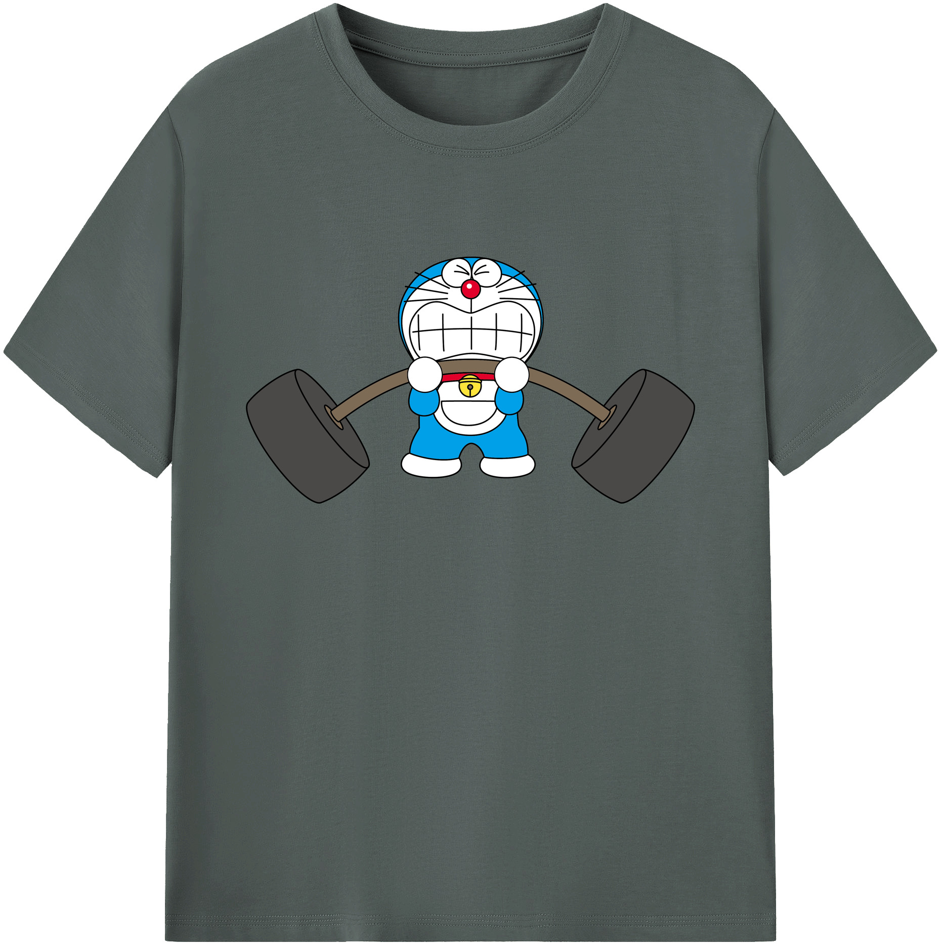 （画像用） ドラえもん Doraemon 綿100％ メンズ半袖Tシャツ｜肌触りやわらか＆通気性